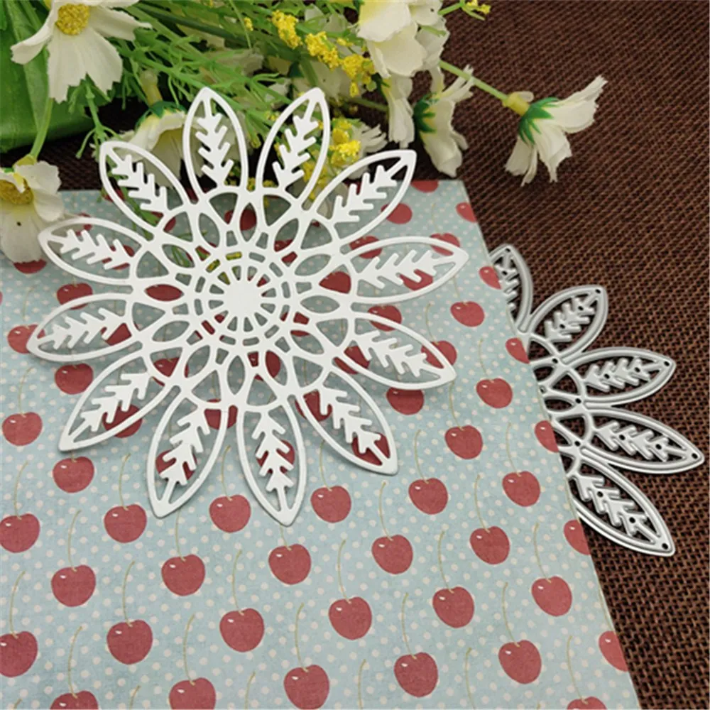 Flower decoration Metal Cutting die keychain shaker Heart Paper Key Chain Scrapbook Paper Craft Card Punch Art Knife Cutter