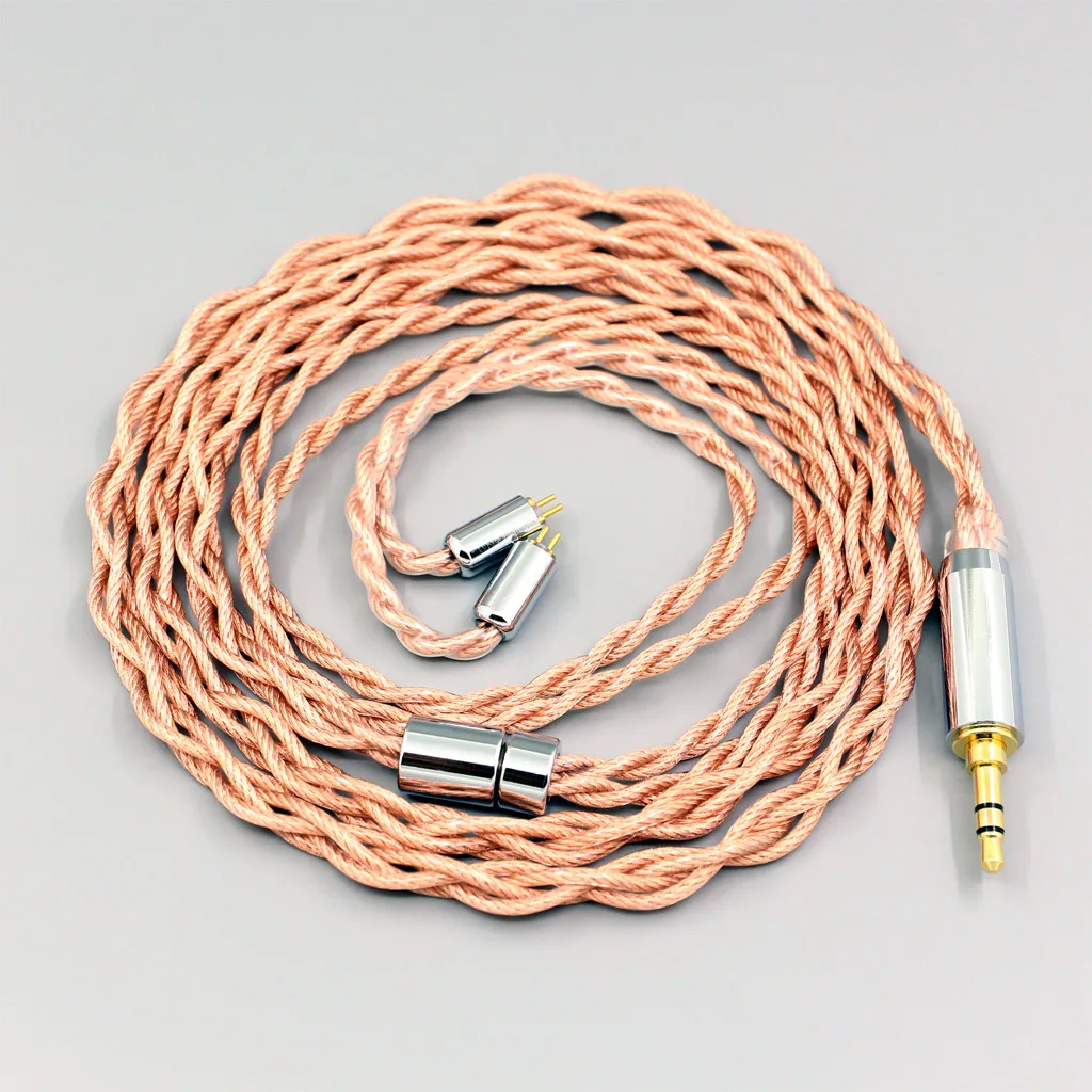 Graphene 7N OCC Shielding Coaxial Mixed Earphone Cable For 0.78mm Flat Step JH Audio JH16 Pro JH11 Pro 5 6 7 BA LN007788