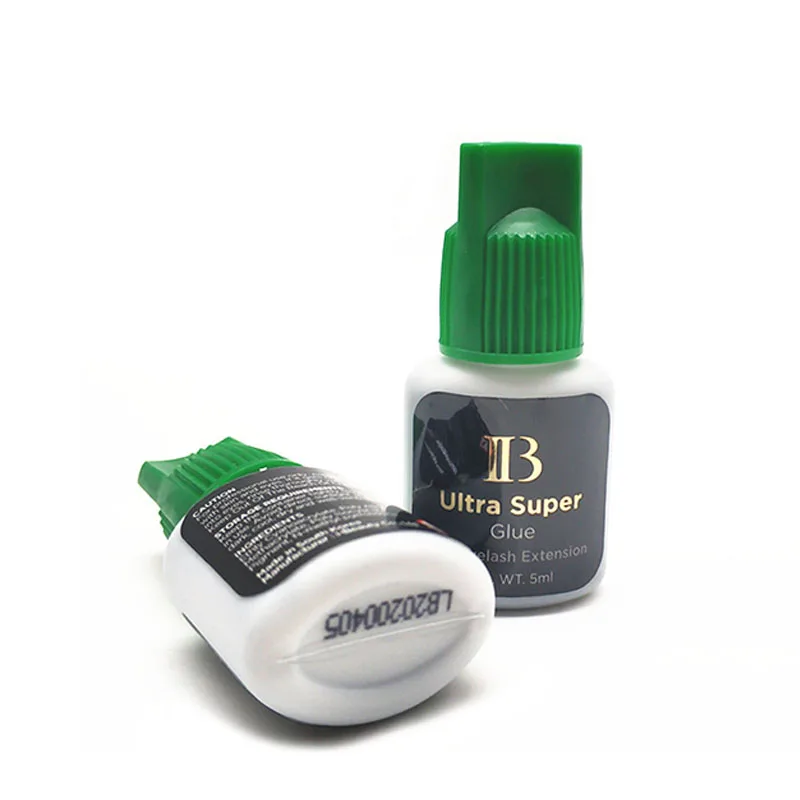 1 bottiglie IB Ultra Super colla per estensioni ciglia 5ml originale coreano individuale asciugatura rapida ciglia forti colla lunga durata