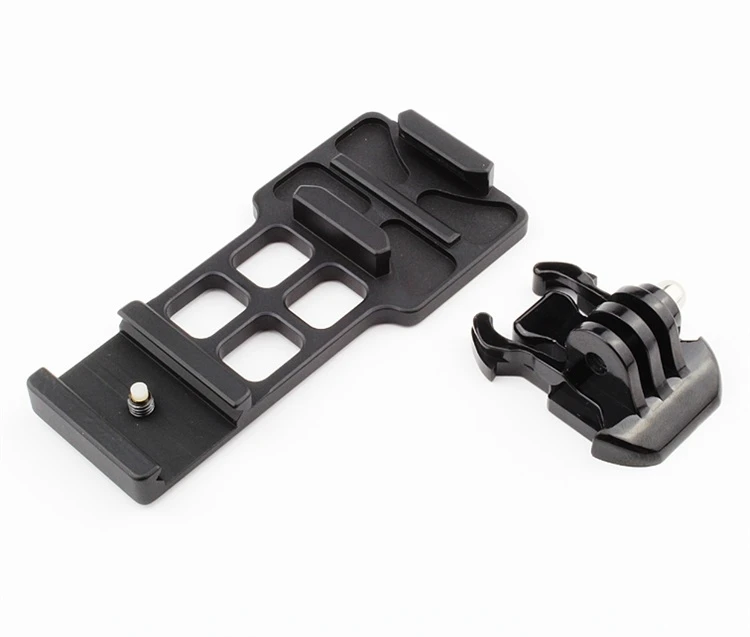 Black Camera Picatinny Weaver Gun Guide 20mm Rail Mount Side for Gopro hero7 6 5 4 3 3+ Plus FOR SJCAM