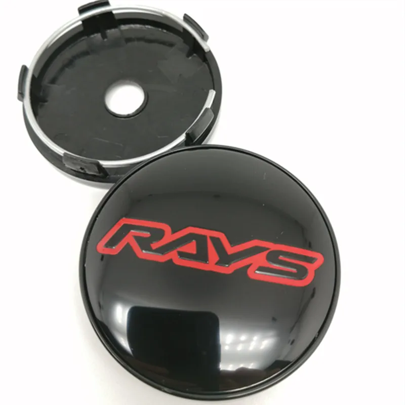 4pcs 60mm For Rays Racing Wheel Center Hubcaps Car Styling Rims Hub Cover Emblem 56mm Badge