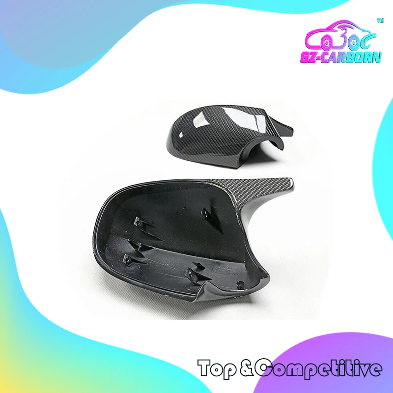 

ABS/Carbon Fiber Mirror Cover For BMW 1 3 Series 10-11 E81 E87 10-12 E82 E88 09-12 E90 E91 10-11 E92 E93 Ox Horn Replace Style