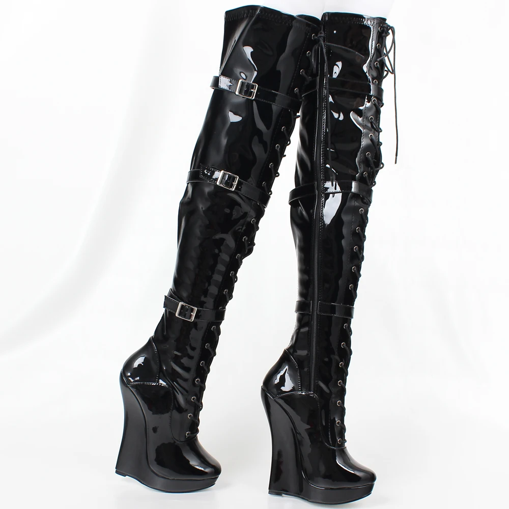 jialuowei Ballet boots Lace-up 7\