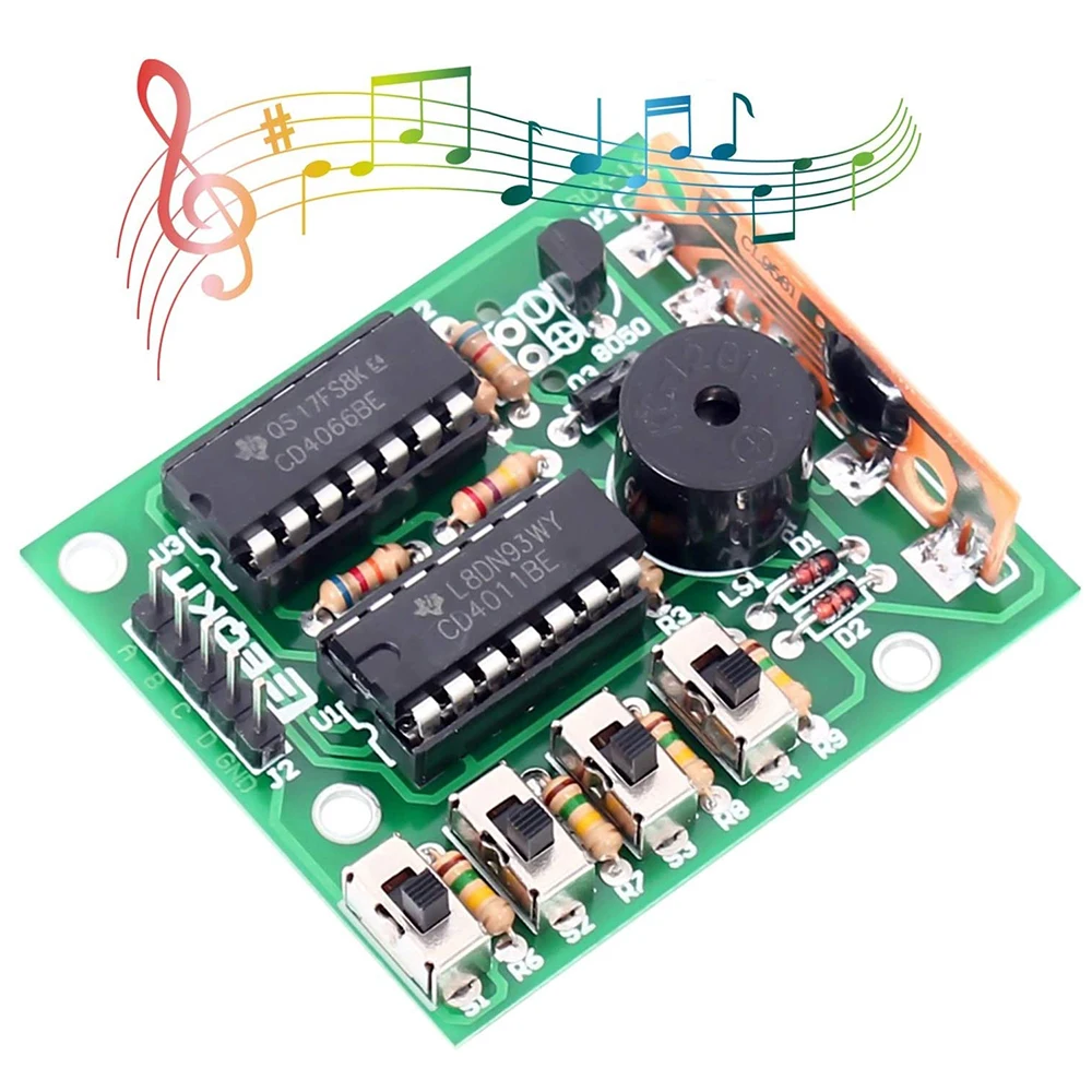 16 Music Sound Box BOX-16 16-Tone Board DIY Kit Parts Components Soldering Practice Learning Kits DIY Doorbell Alarm Module