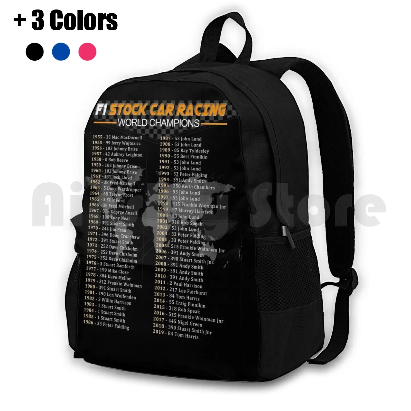 Brisca Stock Car Racing World Outdoor Hiking Backpack Riding Climbing Sports Bag Stockcars Cars Racing Sport Words Speed Brisca