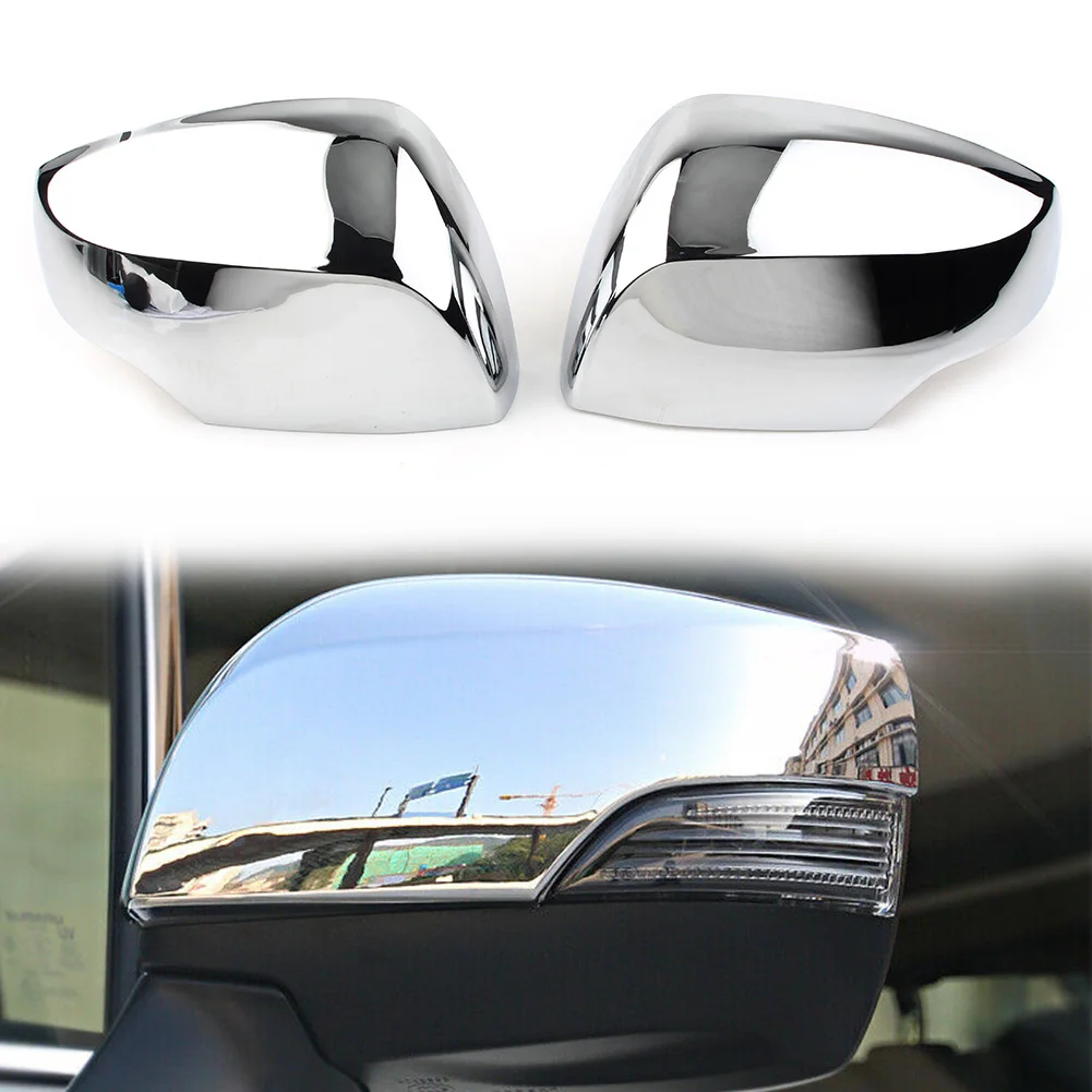 For Subaru Forester SJ 2013-2018 Chrome ABS Rearview Mirror w/ Turn Light Side Rear View Mirrors Cover Cap