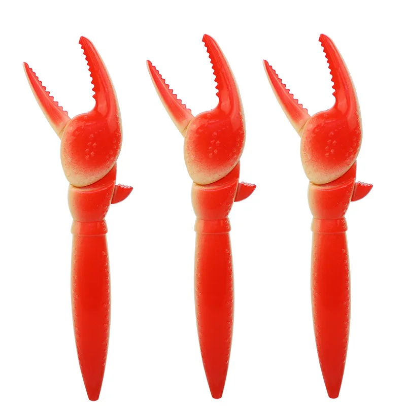 24PCS Interesting Lobster Claw Ballpoint Pen Cute Creative Korea Personality Crab Clip Pliers Stationery