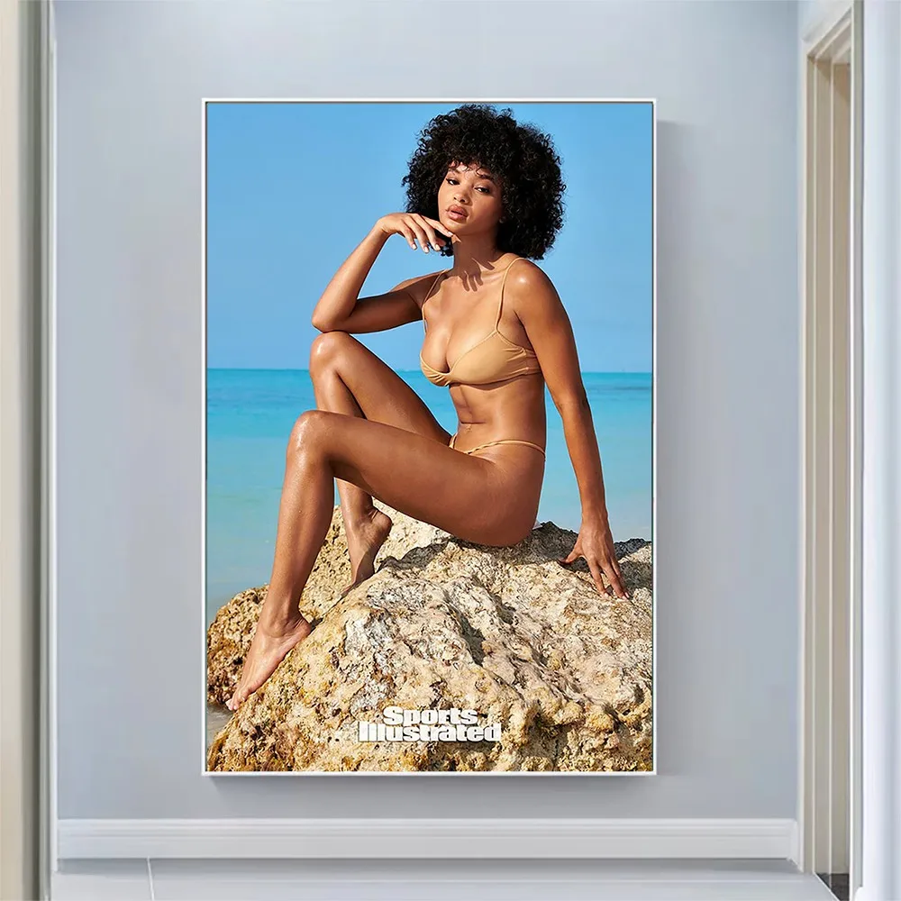 Silk Cloth Wall Poster Jamea Byrd Sexy Model Star Art Home Decoration Gift