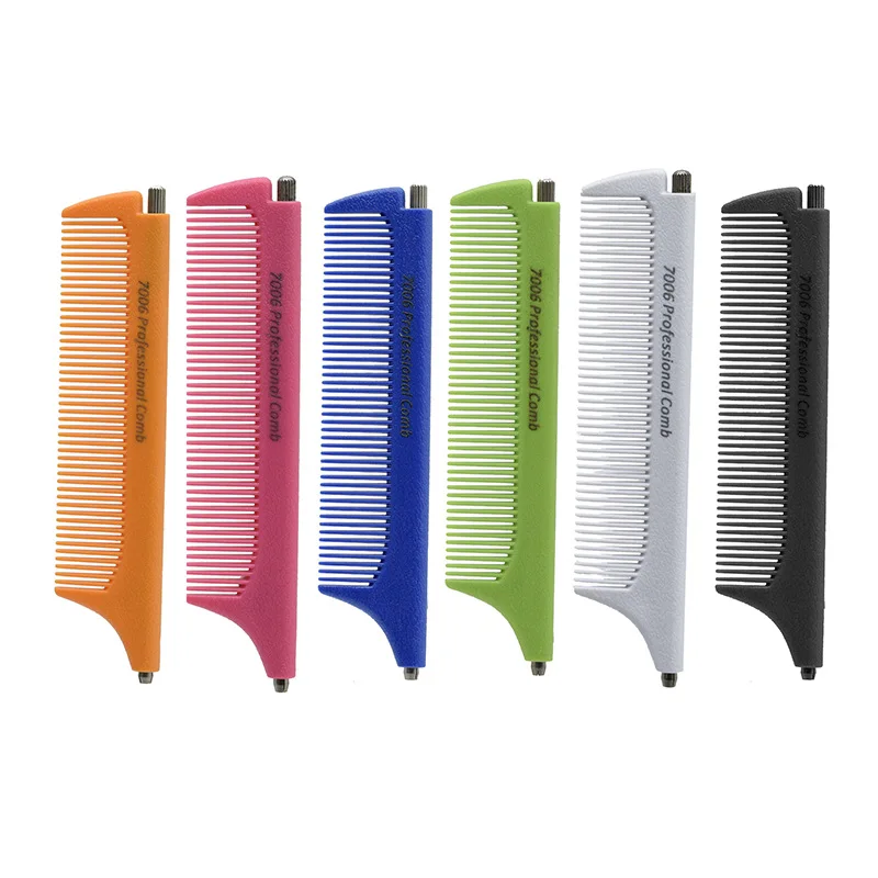 Hair Salon Dye Comb For Home Salon Hair Styling Hairdressing Anti-static Fine-tooth Rat Tail Combs Retractable and Disassembled