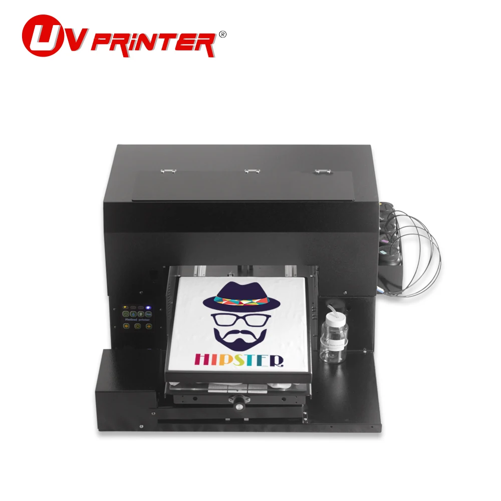 A3 size UV printer for multi-function use for lighter/leather/TPU/metal/silicone/clothing printing