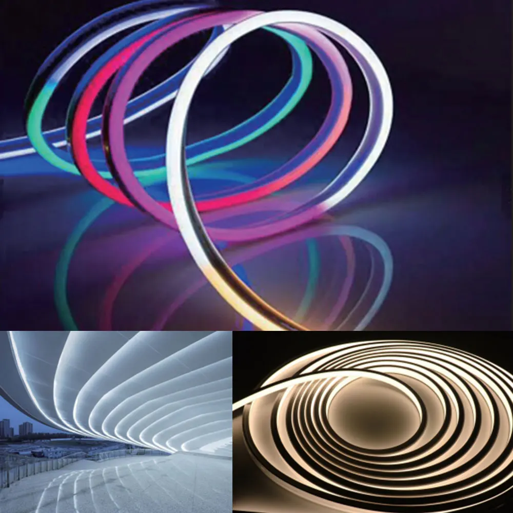 LED Neon Flexible Tube Soft Silica Gel WS2812B/WS2811/ WS2813/5050 /SK6812 Strip Light Lamp IP67 Waterproof for Decoration