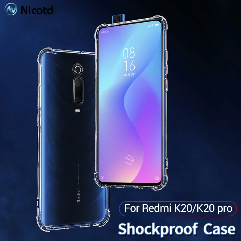 Soft Silicone Case For Xiaomi Mi 9T Pro Reinforced Corners Cover For Xiaomi Redmi 8 8A Bumper Case on Redmi Note 8t 8 Pro 7 6 5