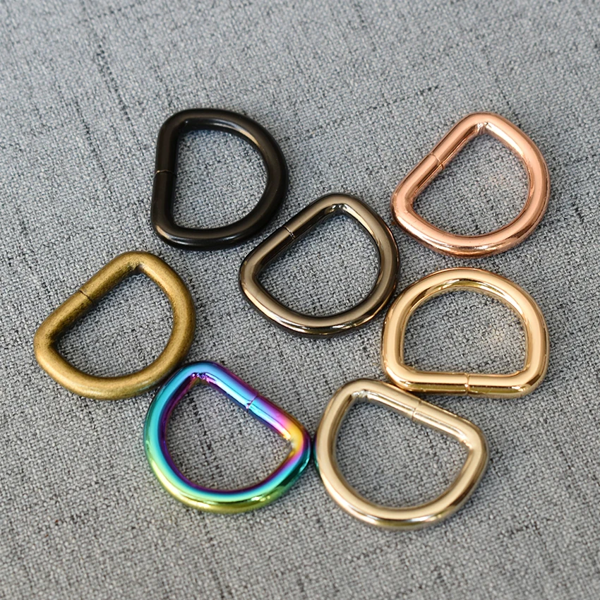 

100 Pcs/Lot 20mm Metal Slides Tri-Glides Wire-Formed Roller Pin Buckles Strap Slider Adjuster Buckles in seven colors