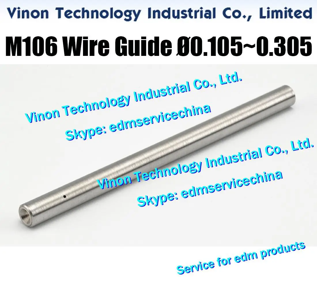 

M106 Wire Guide Upper Ø0.105-Ø0.305mm (OD4.0x60L) X052B102G51,X052B102G52,X052B102G53,X052B102G54,X052B102G55 for DWC-H DC717A