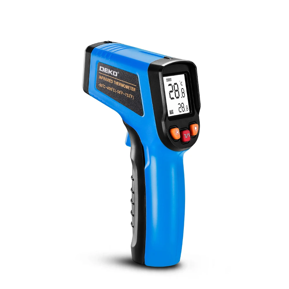 DEKO WD01 Non-Contact -50-600 Blue Laser LCD Display IR Infrared Digital C/F Selection Surface Temperature