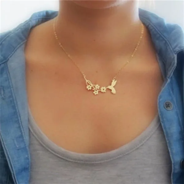 

American hot style olive tree branch versatile titanium steel necklace for mom girlfriend