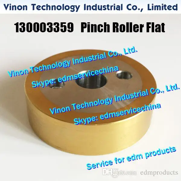 130003359 edm Left Pinch Roller Flat C407 Ø50xØ12x14t for ROBOFIL 290,300,310,500,510,690 130.003.359, 130-003-359 Pinch Roller