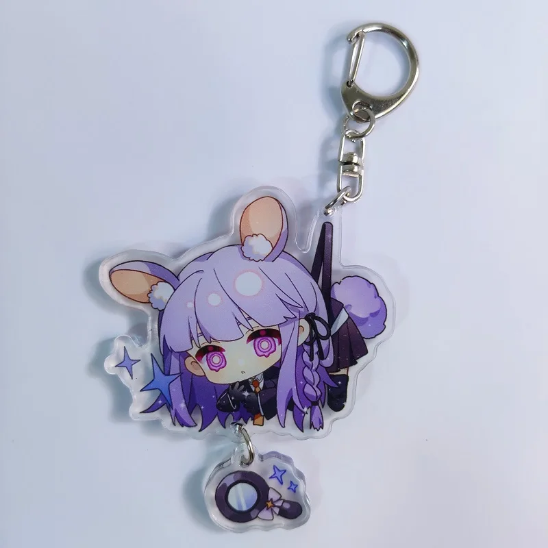 Danganronpa Anime Figure Keychain 2021 New Cartoon Bag Pendant portachiavi in acrilico zaino Unisex portachiavi ornamento regalo per i fan