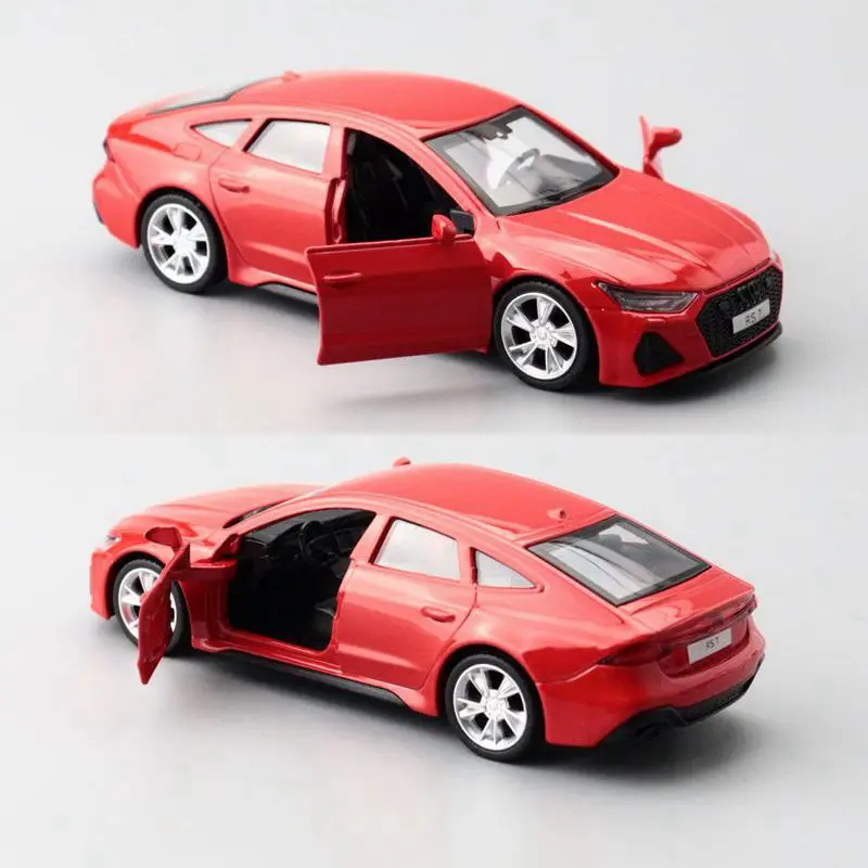 1/43 Audi RS7 Super Sport Toy Car Model For Children Diecast Metal Vehicle Miniature Pull Back Collection Gift Boys Match Box