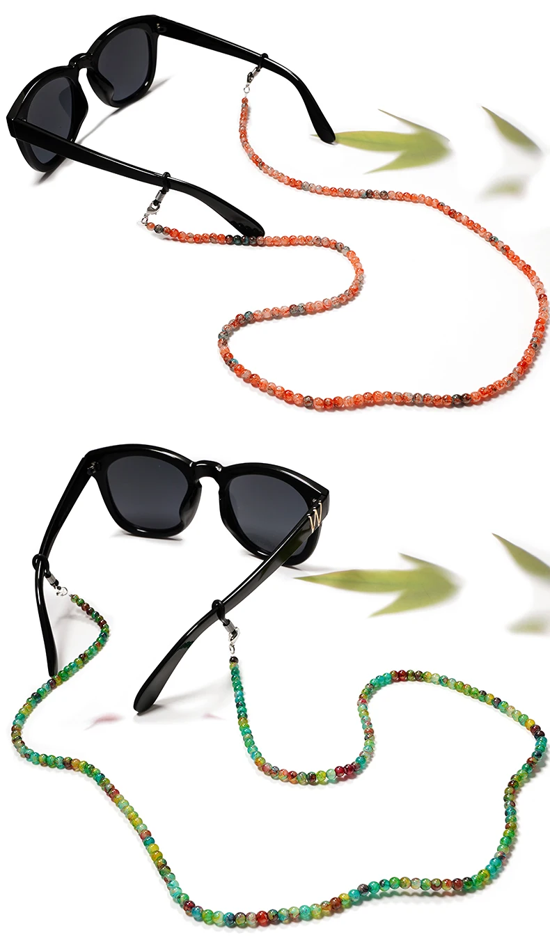 Funkelnde Kristall Brillen Schnur Brillen Kette Universal Brillen Halter Strap Anti-skid Gläser Seil Halter Sport Schnur Sonnenbrille – Detail 8