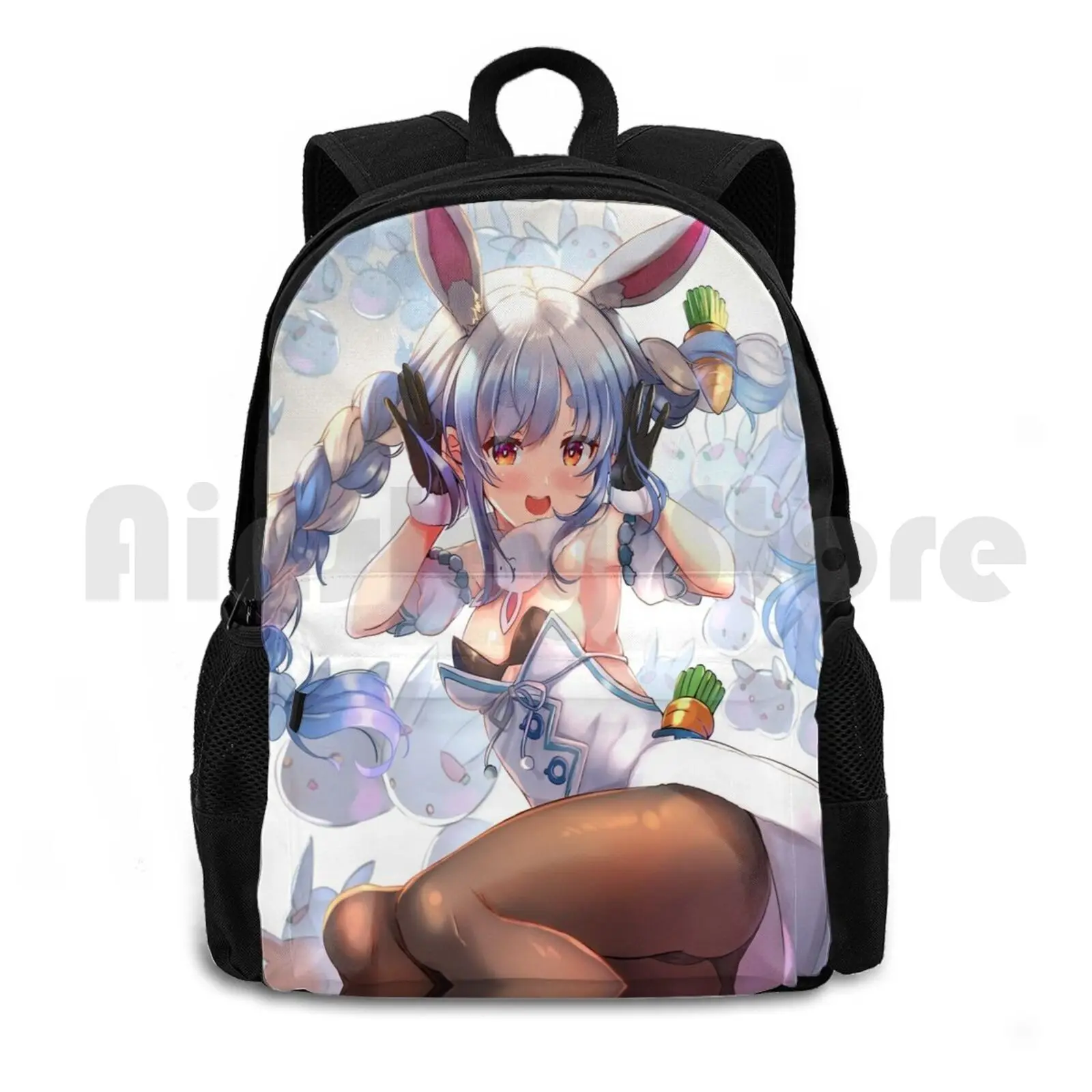 

Pekora Hololive Outdoor Hiking Backpack Waterproof Camping Travel Pekora Usada Hololive Anime Vtubers