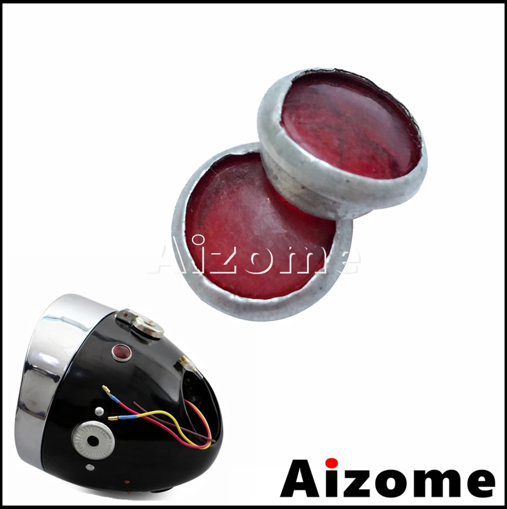 2pcs Motorcycle Headlight Charge Light Lens For Zundapp DB DS DBK KS KS750 BMW MW M1 M1M M1S M72 R12 R75 R51 R61 R66 R71 K750