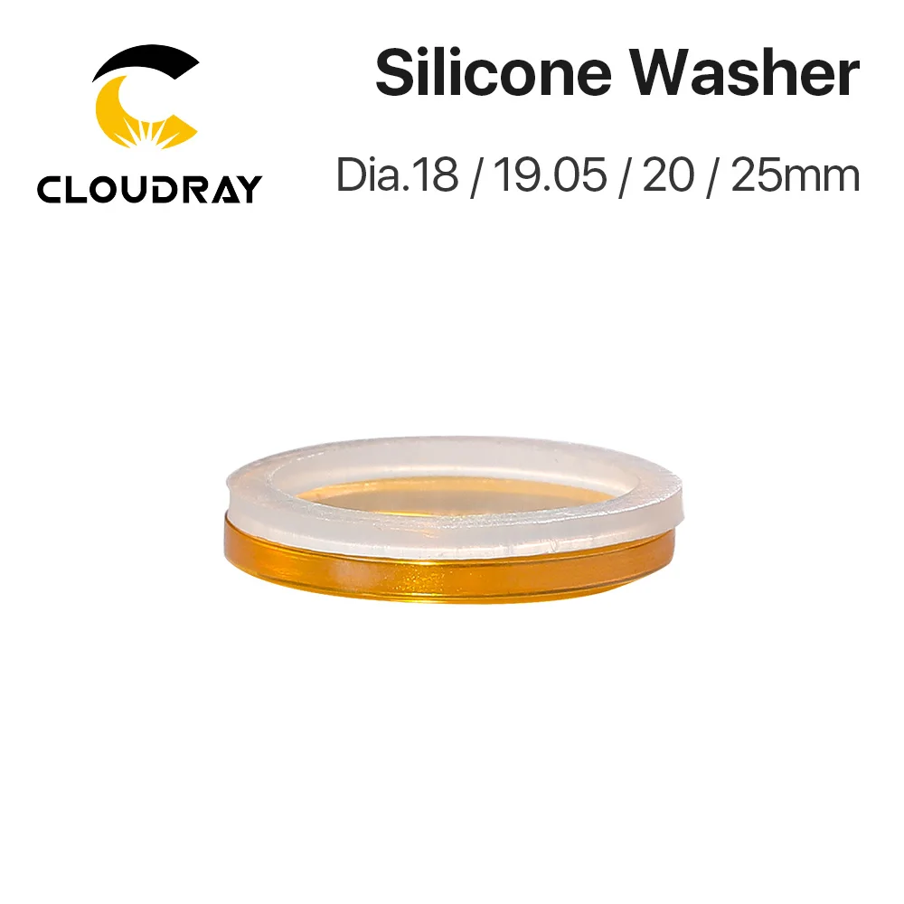 Imagem -05 - Cloudray Arruela de Silicone 19.05 20 25 mm para Espelhos de Lente de Focagem a Laser Co2