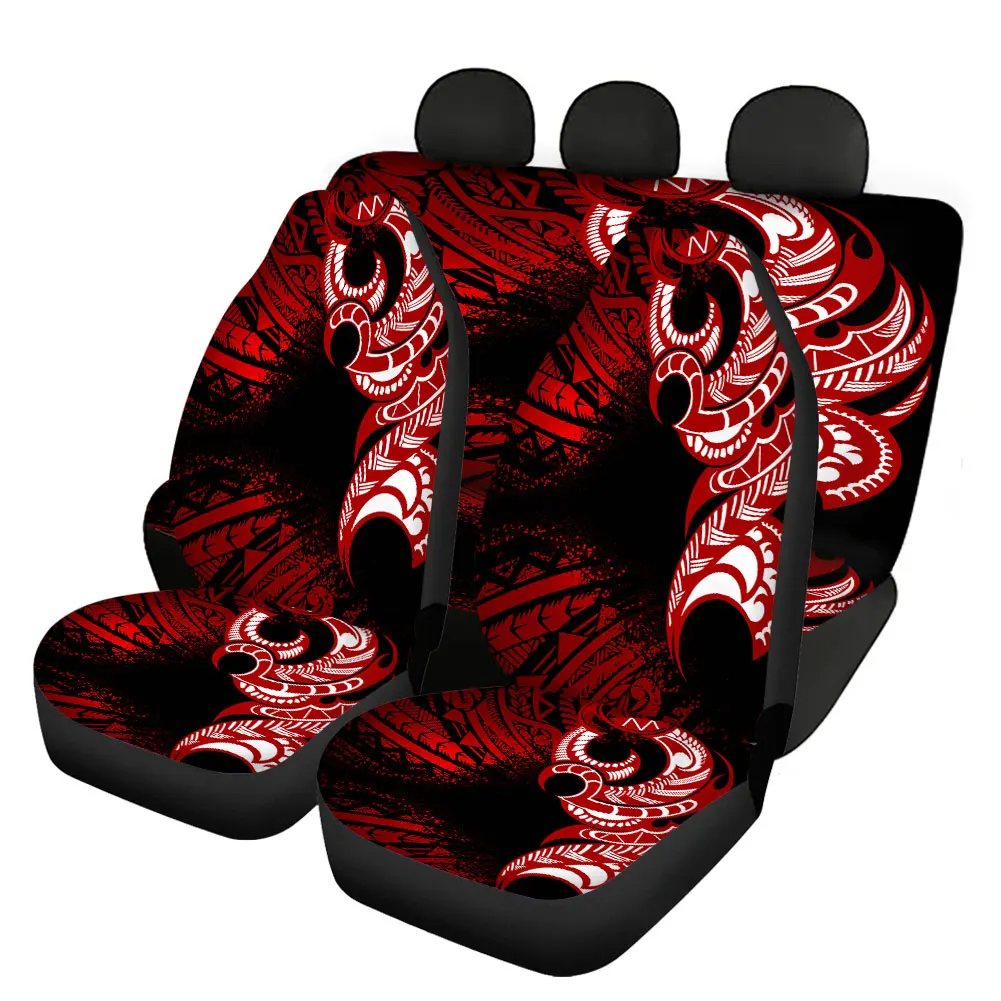 

INSTANTARTS Fashion Polynesian Tribal Tattoos Design Easy to Install Car Accessories Automobile Seat Protector Car Seat Covers