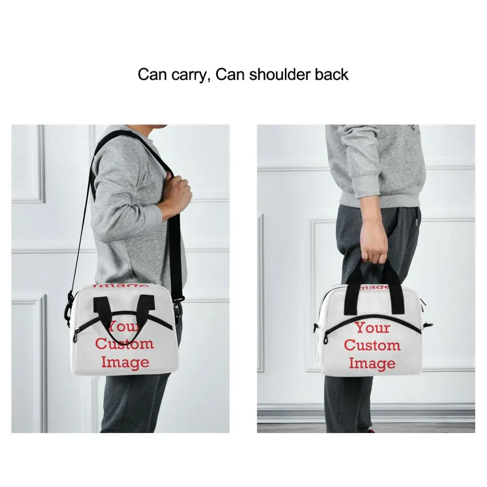 New Men Women Large Capacity Portable Custom Lunch Bag Fresh Keeping Box Insulated Tote Cool Travel Food Lunch Storage Hand Bags