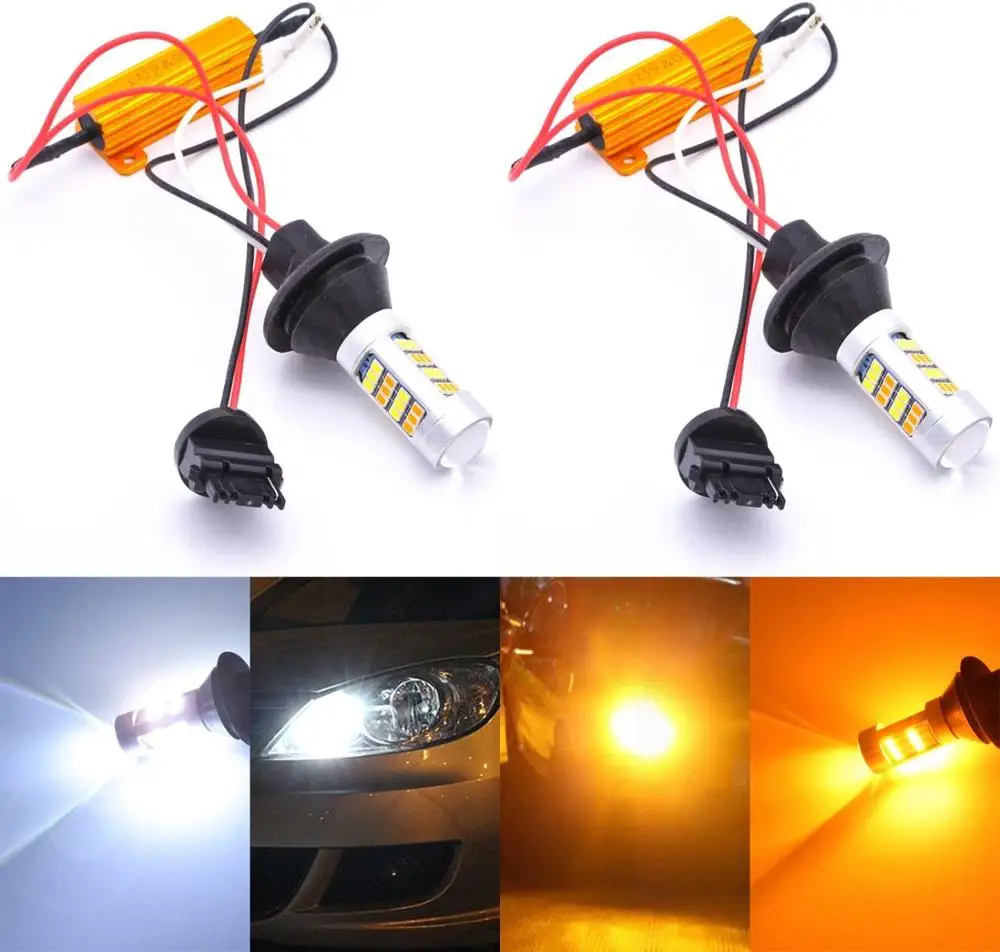 2x Led Car Lights Signal Lamps 42SMD T20 7440 1156 BA15s BAU15S Canbus Backup Light W21W WY21W Bulb P21W Bulbs Turn Signal Led