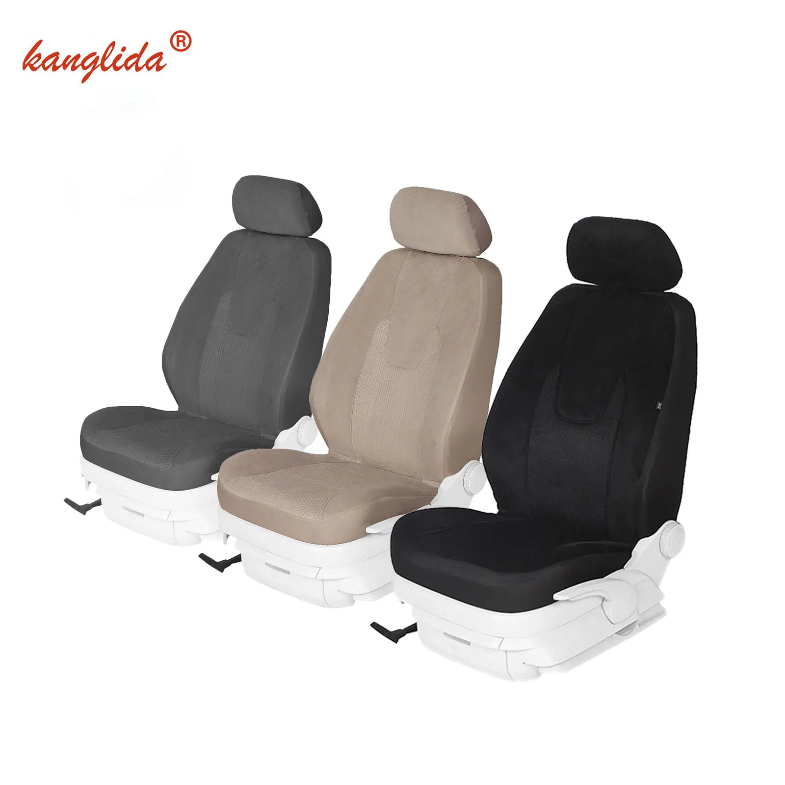 KANGLIDA 1X Car Seat Covers Front Seat Covers Mat Accessory Fit for Most Universal Auto Model Car Suv Truck Clean Encircle