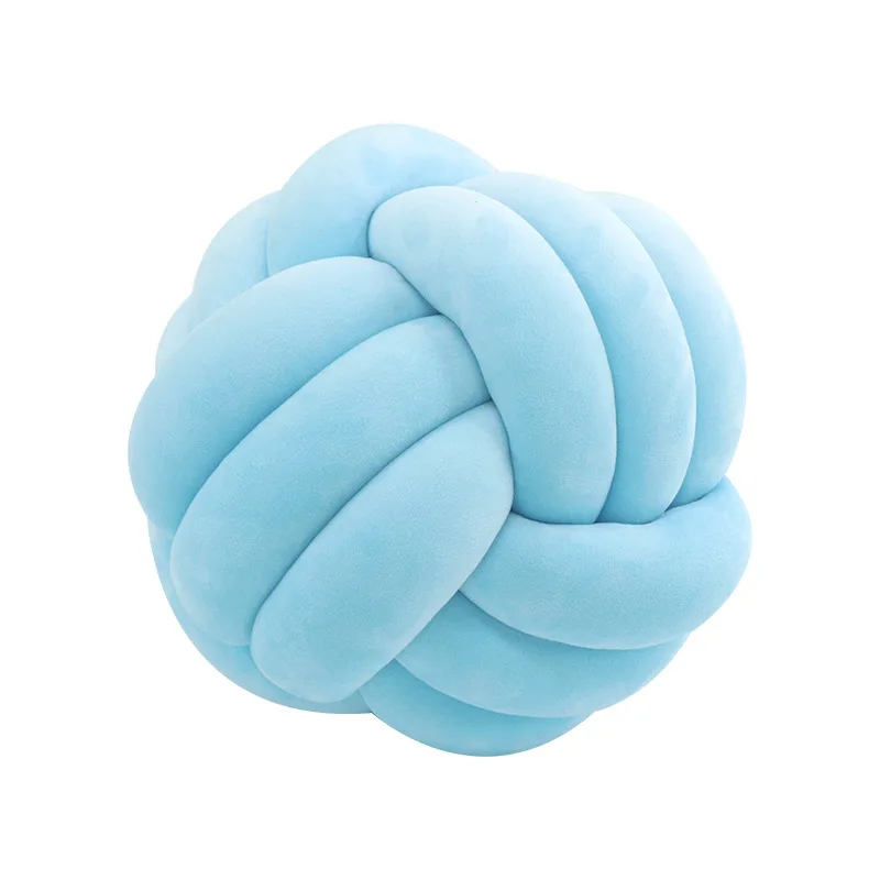 Dia20cm New Design Soft Knot Ball Cushions Bed Stuffed Pillow Home Decor Cushion Ball Plush Throw Knotted Pillow