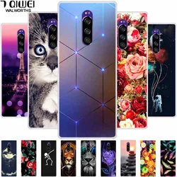 For Sony Xperia 1 Case Phone Cover Soft Silicone Back Cases for Sony Xperia 1 SO-03L Case TPU Bumper ON for Xperia1 Slim Fundas