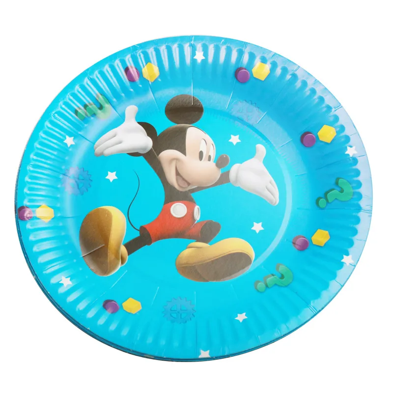 106pcs Mickey Mouse Disposable Tableware Set Kids Favor Happy Birthday Baby Shower Party Decorative Banner Cups Plates Supplies