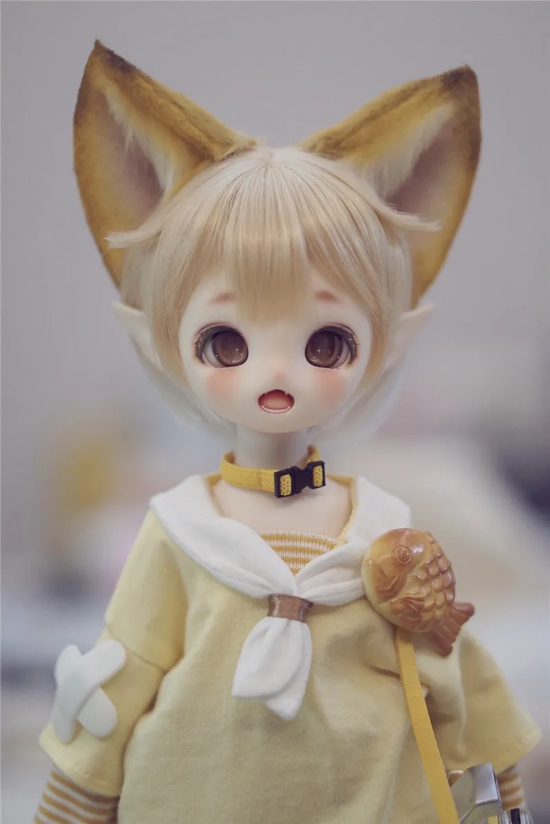 Handmade Doll Use Ear Beast Fennec Fox Ear Hairhoop 1/3 Doll Accessory Cute Lovely Cosplay Limit Cos Gift