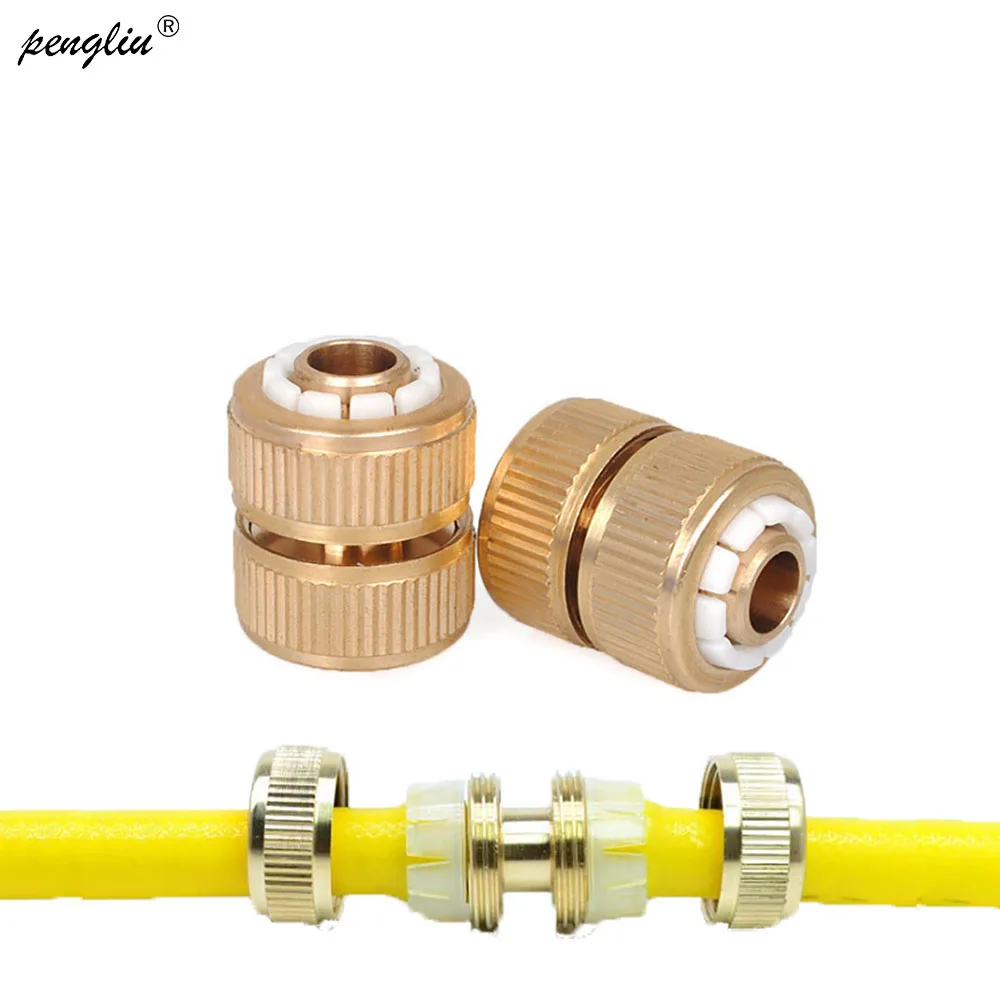 

2PCS Brass Car Wash Water Gun Sprayer Hose Connector Water Pipe Hose Quick Connector Garden Repair connector Tools IT173