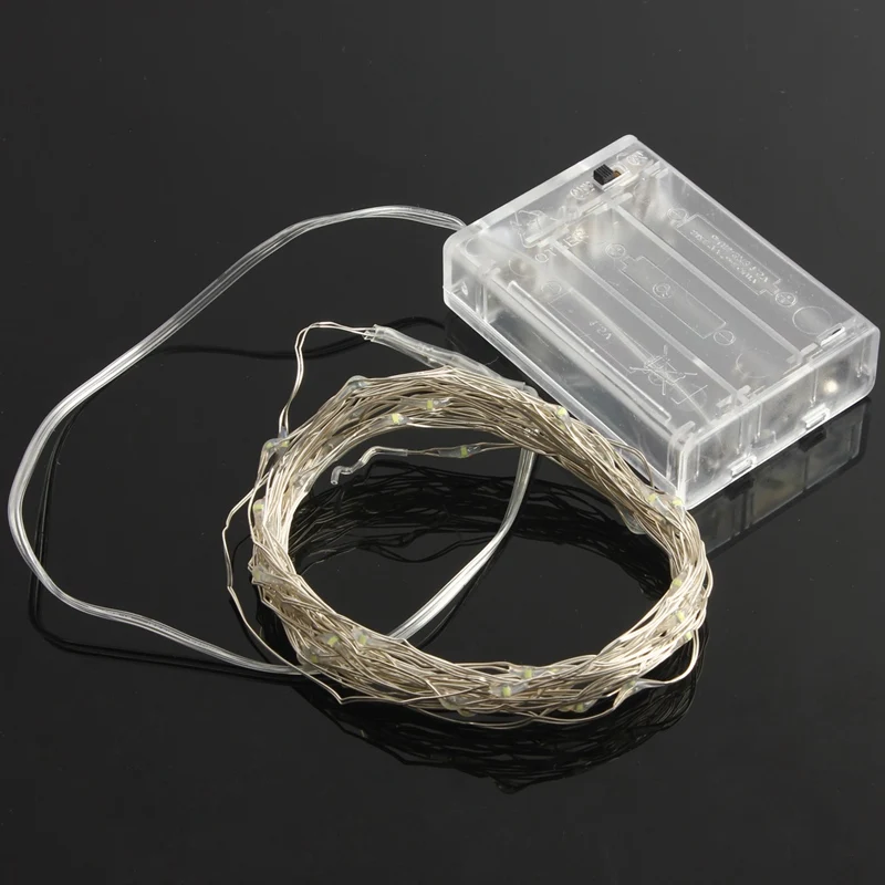 5M 50 LED String Fairy Light 3XAA lampada a batteria per ghirlanda di natale decorazione della casa di nozze supporto Dropshipping