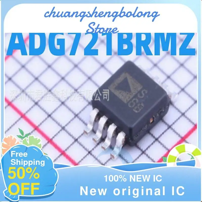 

5PCS ADG721 ADG721BRM ADG721BRMZ S6B MSOP-8 New original IC