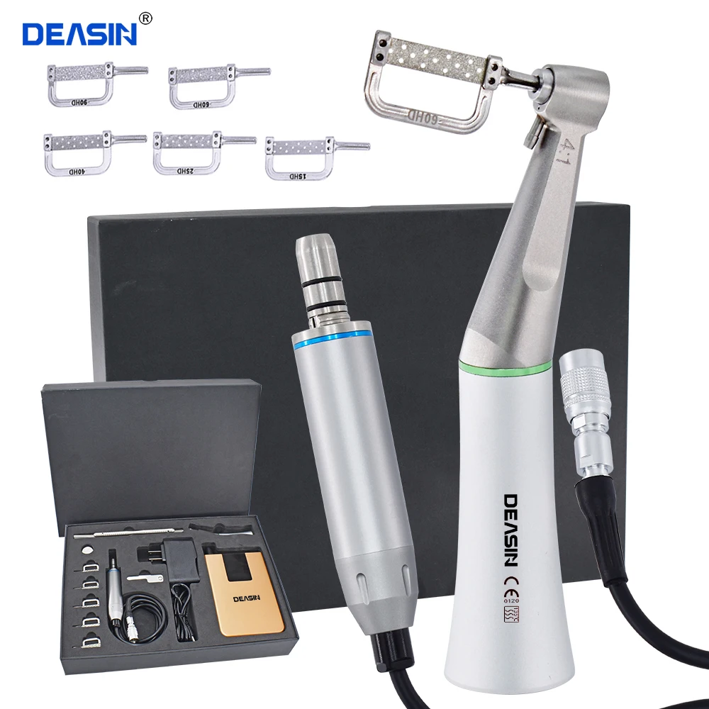 

Electric Orthodontic Treatment Dental Interproximal Enamel Gauge Measure Tooth Gap 1:1 Contra Angle Handpiece Reciprocating IPR