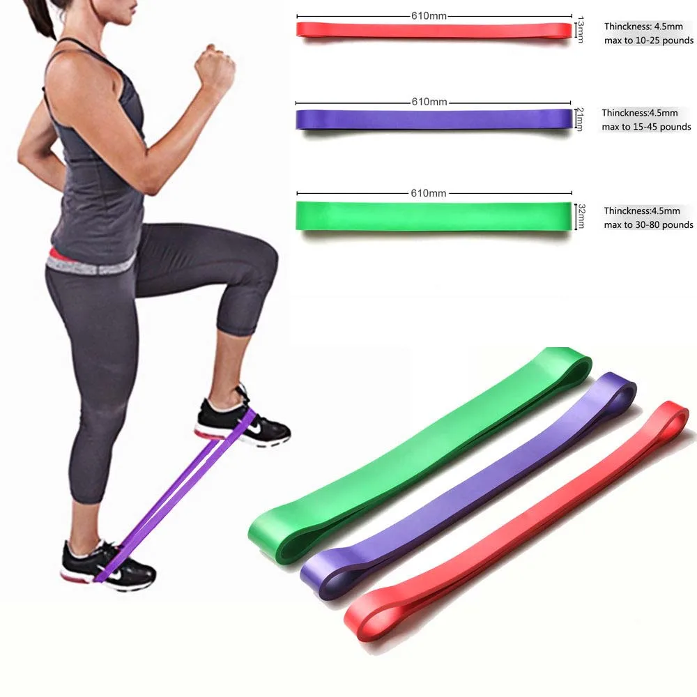 Resistance Band Exercise Elastic Band Workout Ruber Loop Crossfit Strength Pilates Fitness Equipment Training Expander Unisex