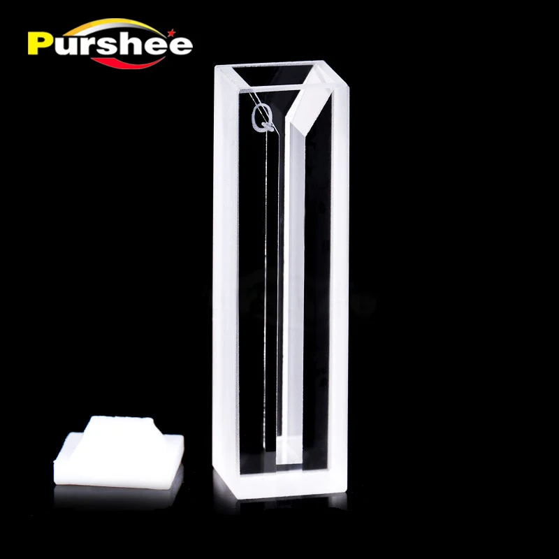 1pcs Micro quartz cuvette with lid(1050ul)