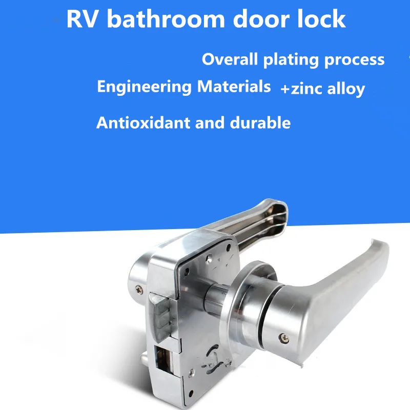 Door lock for RV, home bathroom Handle Bathroom Toilet Twist Turn Lock