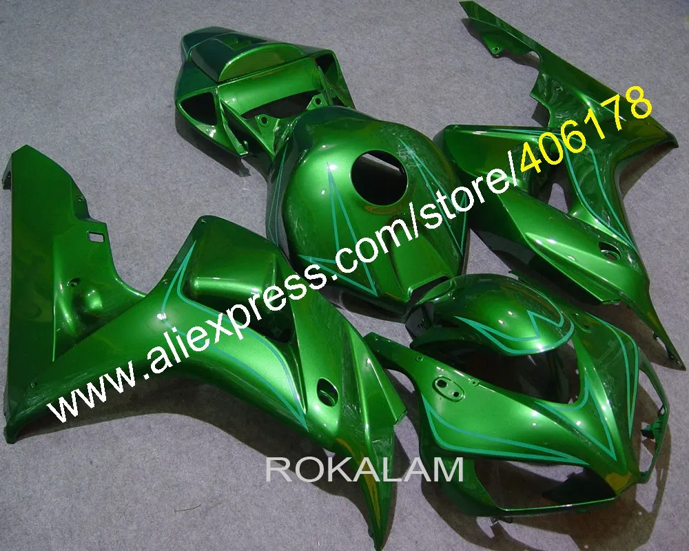 

Cheap Motorcycle Fairing For CBR1000RR 2006 2007 CBR1000 RR 06 07 CBR 1000 RR Green Fairings (Injection molding)