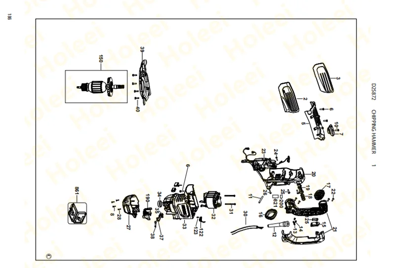 Spindle FOR DEWALT D25872K N518222