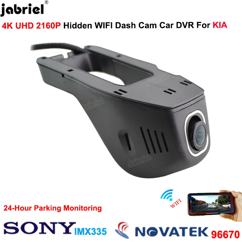 4K Wifi Dash Cam Car Dvr Camera for KIA 5 K7 K9 Rio Ceed Sportage Sorento Picanto Stonic Seltos XCeed Niro Optima Proceed Soul