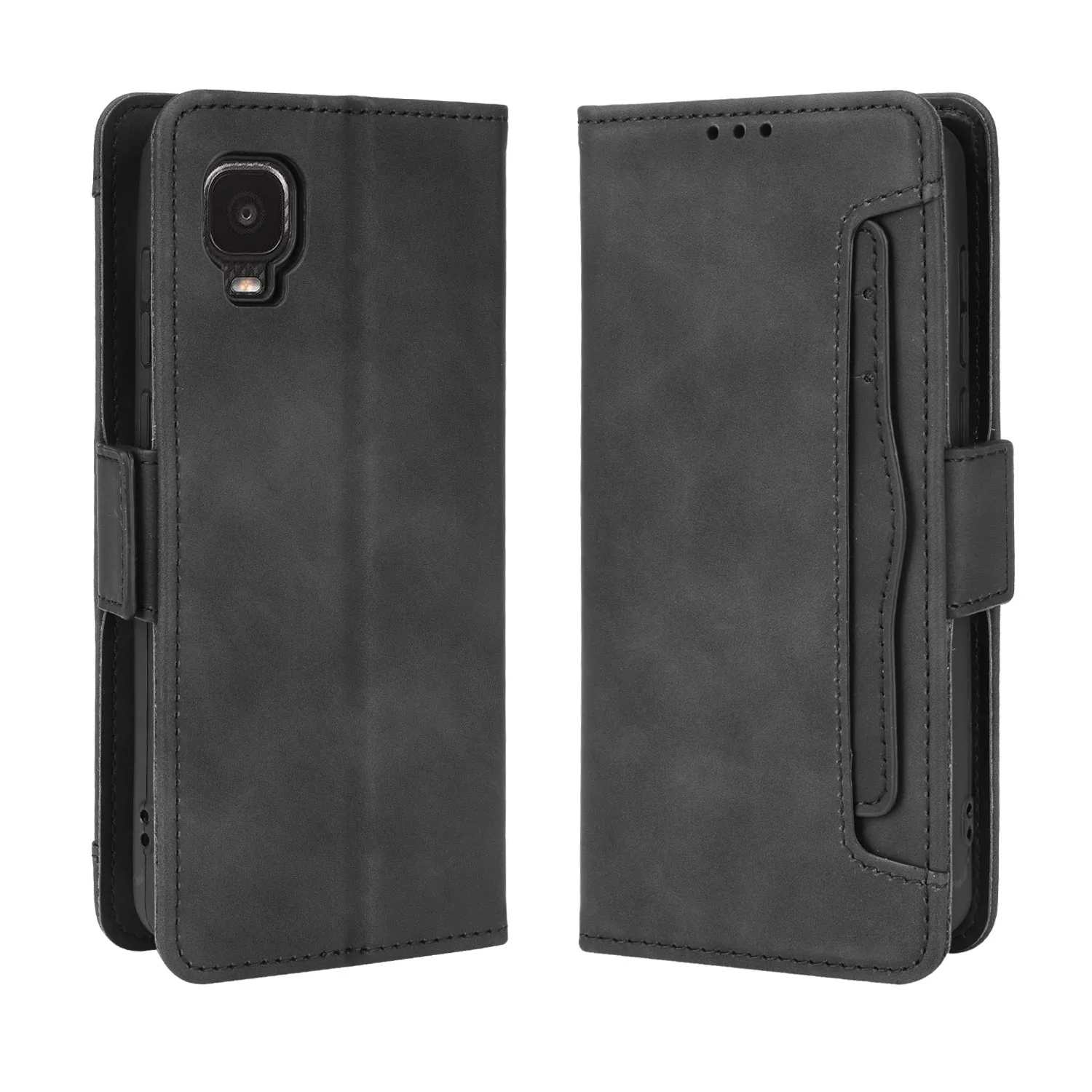 For TCL A3 A3X Case Cover Premium Leather Wallet Leather Flip Multi-card slot Cover For TCL A3 A3X A 3 A3 X TCLA3 TCLA3X Case