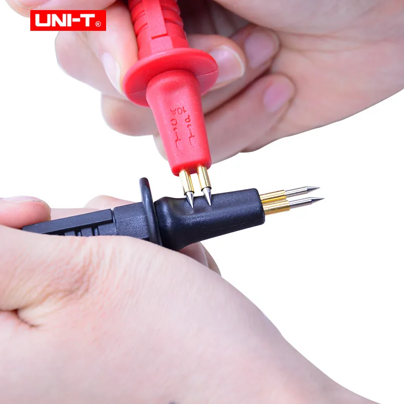 UNI-T Four Wire Test Leads Four-wire test probe UT-L46  for UT620A UT620B Red + Black