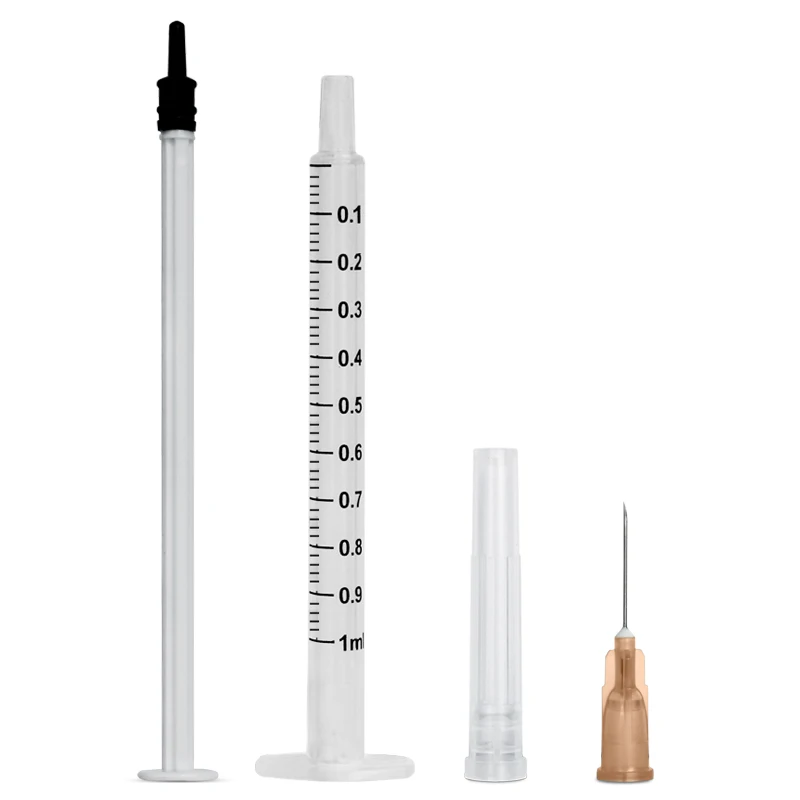 Disposable plastic industry syringe 1ml 2ml 3ml 5ml 10ml with needles 1cc stereo injector