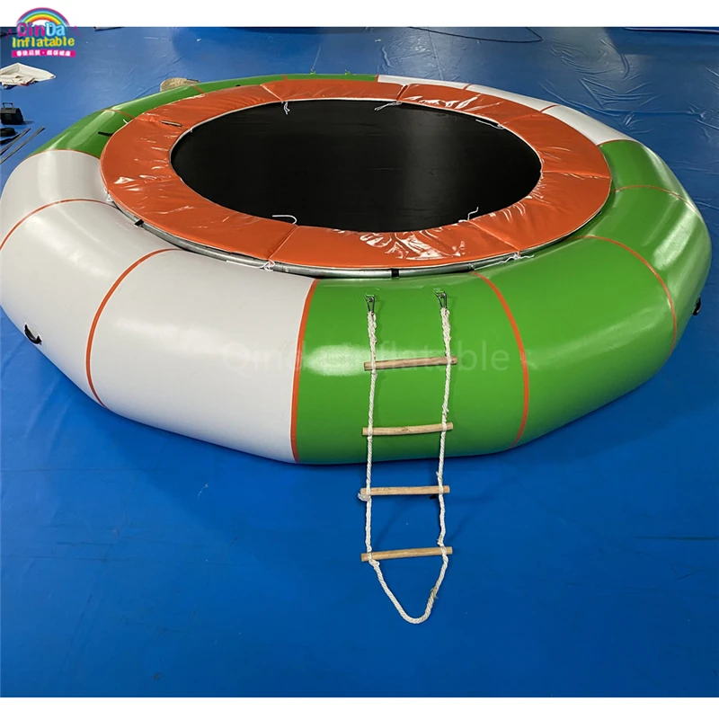 

Best Selling Summer Water Floating Toy Inflatable Water Park Inflatable Water Trampoline With Steel Frame And Spring