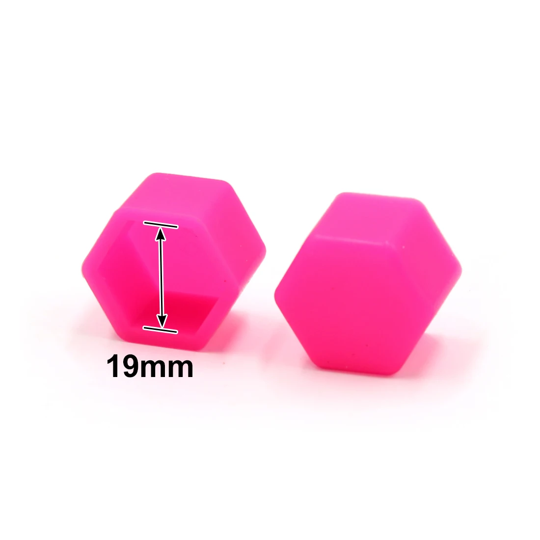 uxcell 20 Pcs 19mm Pink Black Blue Silicone Luminous Car Vehicle Wheel Tyre Hub Screw Bolt Nut Cap Covers